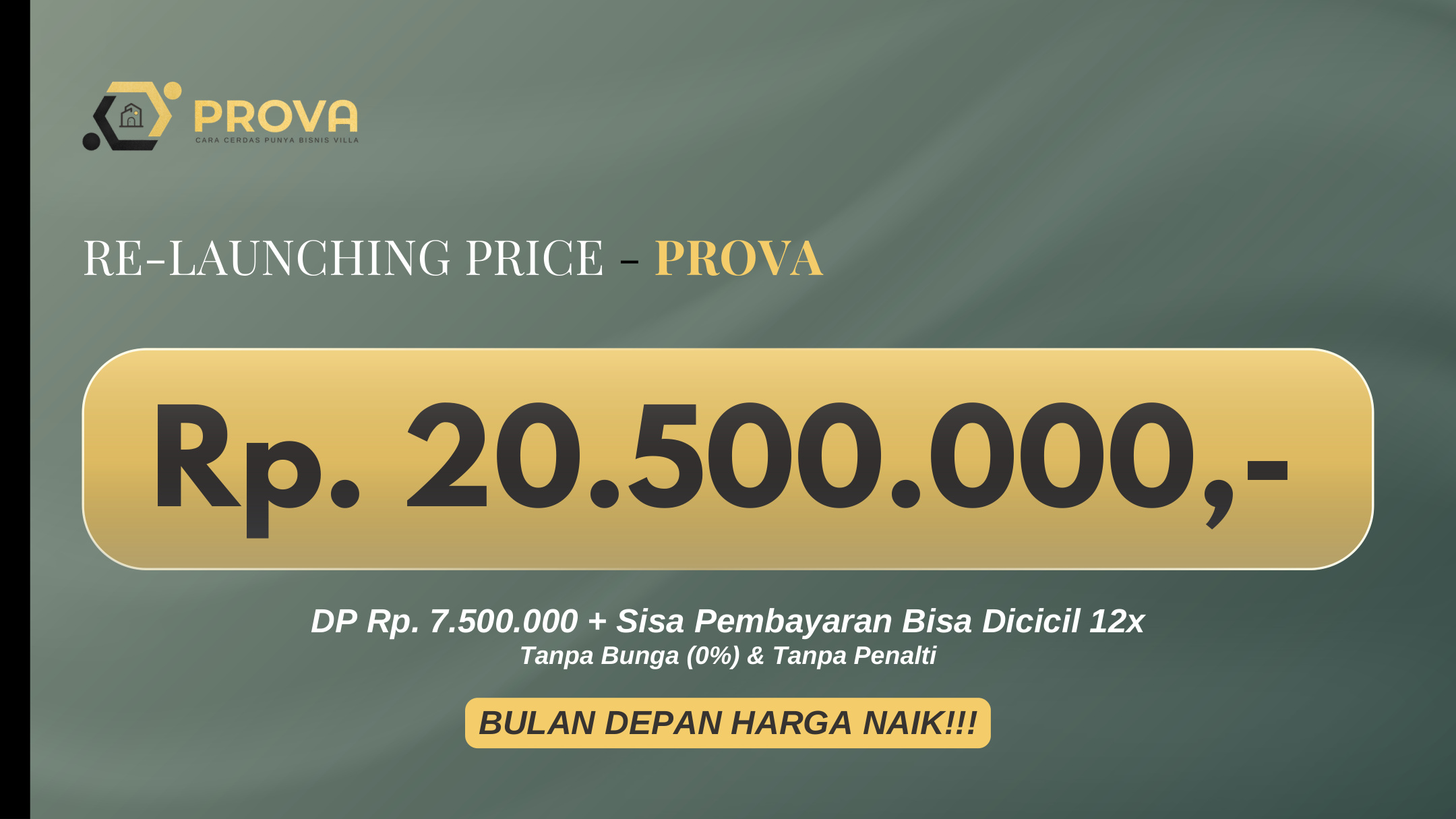 Harga re-launching PROVA Bali Rp 20.500.000